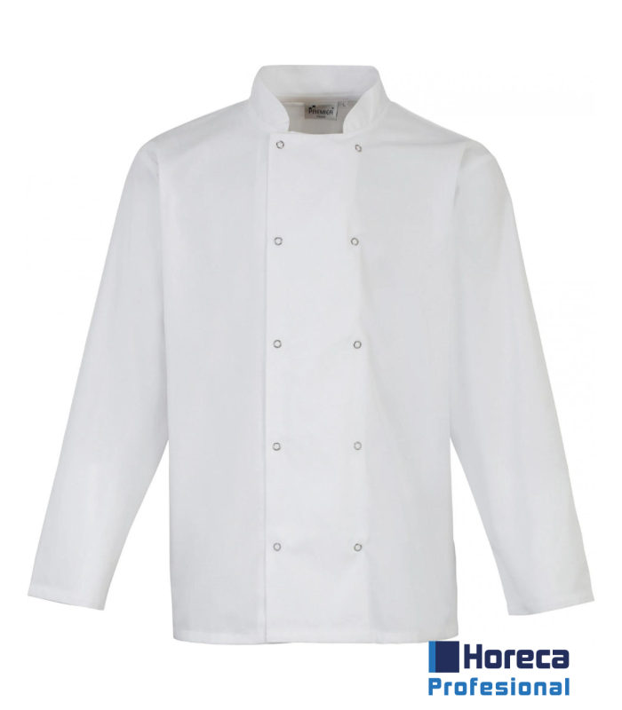 Chaqueta de Cocina Botones a Presión Manga Larga Premier