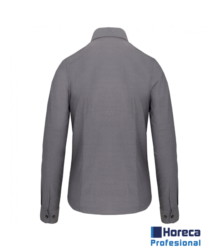 Camisa Oxford Manga Larga Mujer