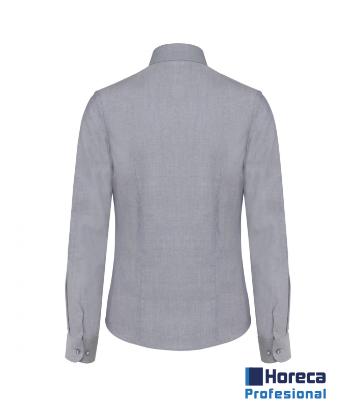 Camisa Oxford Manga Larga Mujer