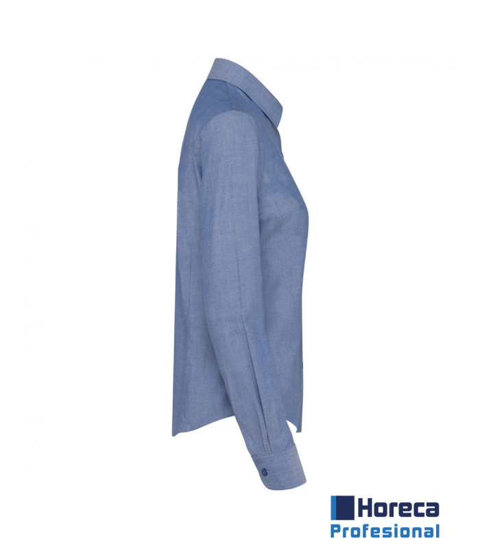 Camisa Oxford Manga Larga Mujer