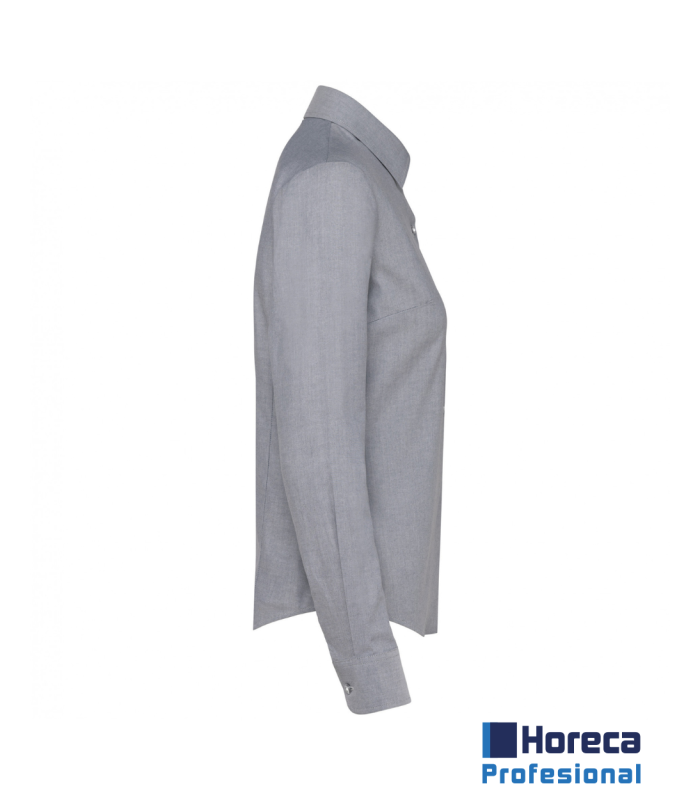 Camisa Oxford Manga Larga Mujer