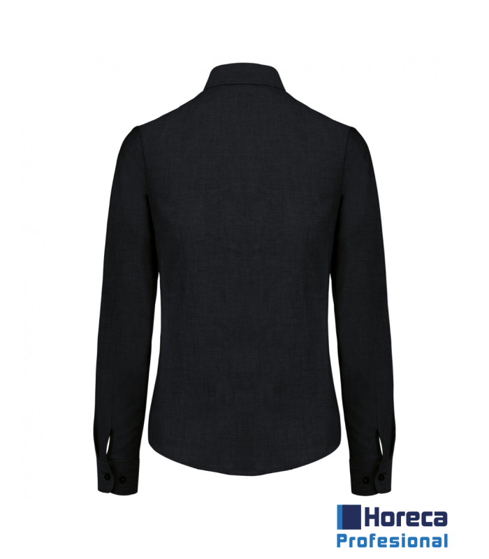 Camisa Oxford Manga Larga Mujer