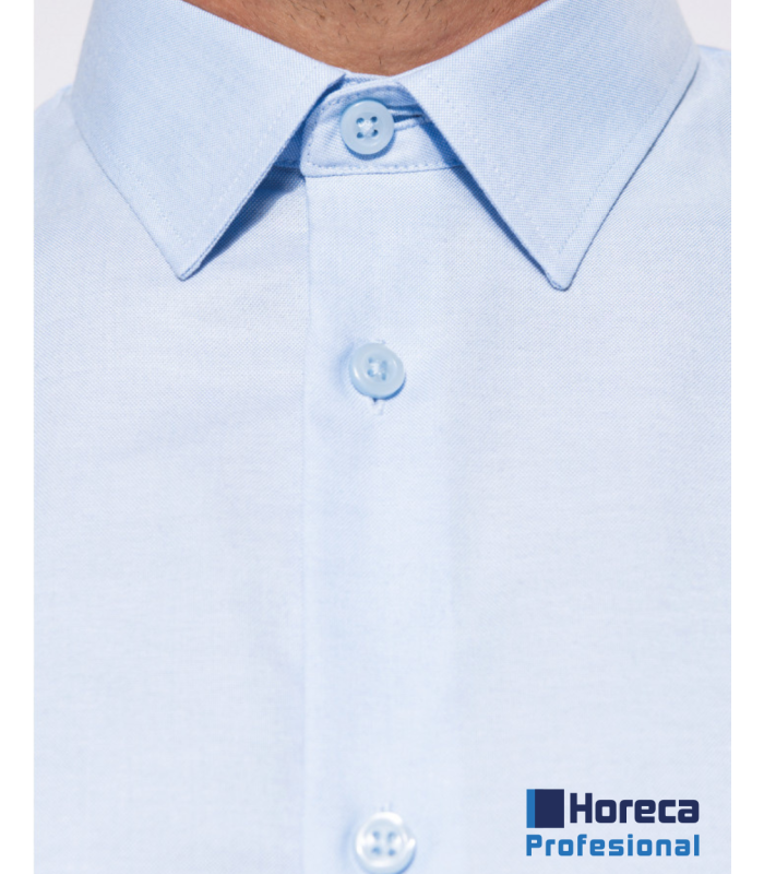 Camisa Oxford de Manga Larga Hombre